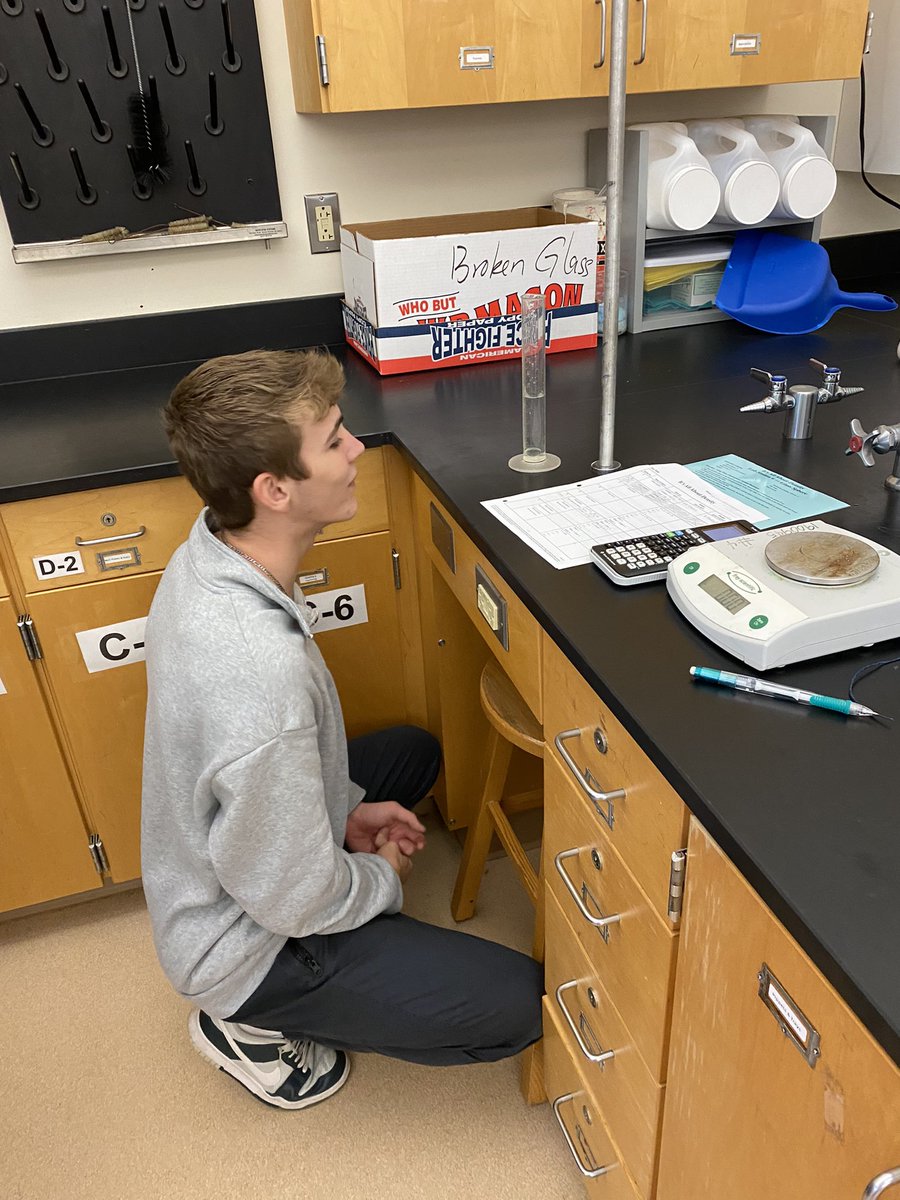 Chem I Density Lab - we take measurements very seriously! <a href="/OATigers/">Oliver Ames High School</a>
