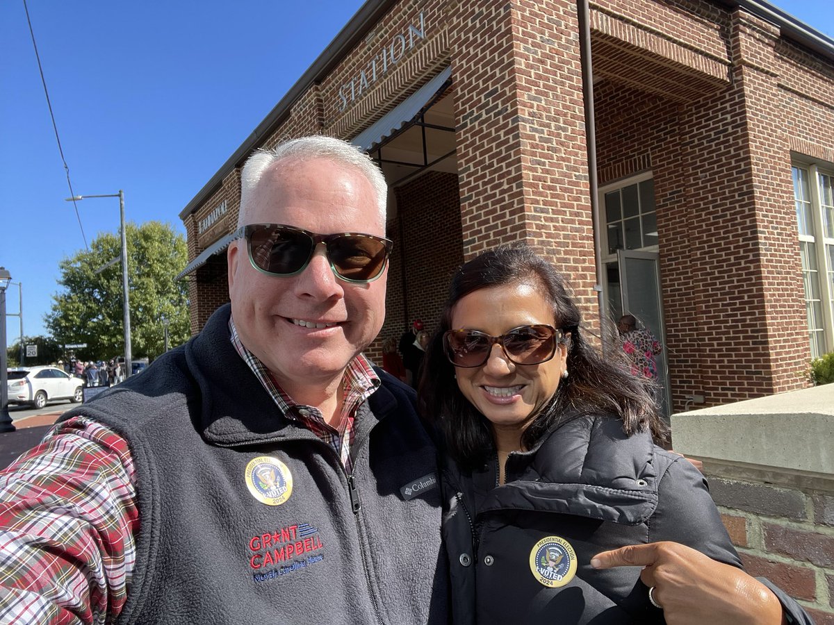 CampbellforNC's tweet image. Turn out today exceeded everyone’s expectations, which is beautiful to see. Great day of an early voting meeting new friends and catching up with cherished longtime friends. Thank you to everyone who is taking the time to perform your civic duty. ￼ #ncpol