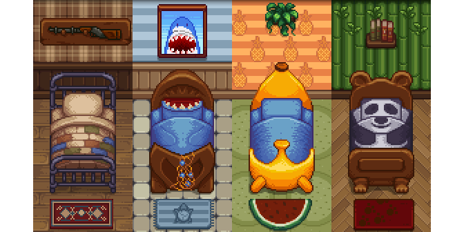 We’re thrilled to bring you another update on one of the exciting features in Super Zoo Story -  home customization!

#pixelart #indiegame #Kickstarter