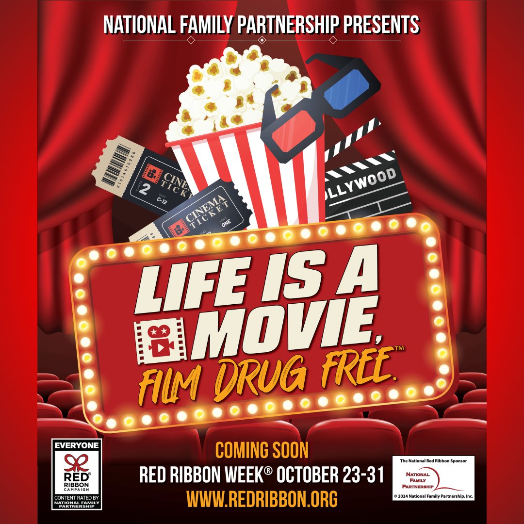 NicasaBHS's tweet photo. Don't be caught in a scary movie this #redribbonweek . Life is a Movie, Film Drug Free! #PreventionMatters #toogoodfordrugs #drugfreelife @redribbonweek @WHS_YABPC @ChooseYourPath8 https://t.co/yX2zdAfyQC