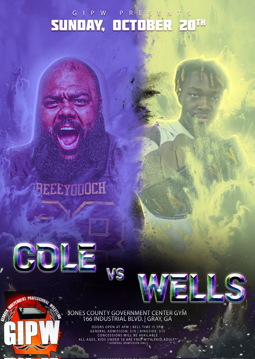 MATCH REVEAL #5

Both King Cole and Jayy Wells are making their GIPW debuts. Which up and come walks away with a victory and which one will come up short? Gotta come out to find out!

TICKETS AVAILABLE AT
gipw-uth.eventbrite.com