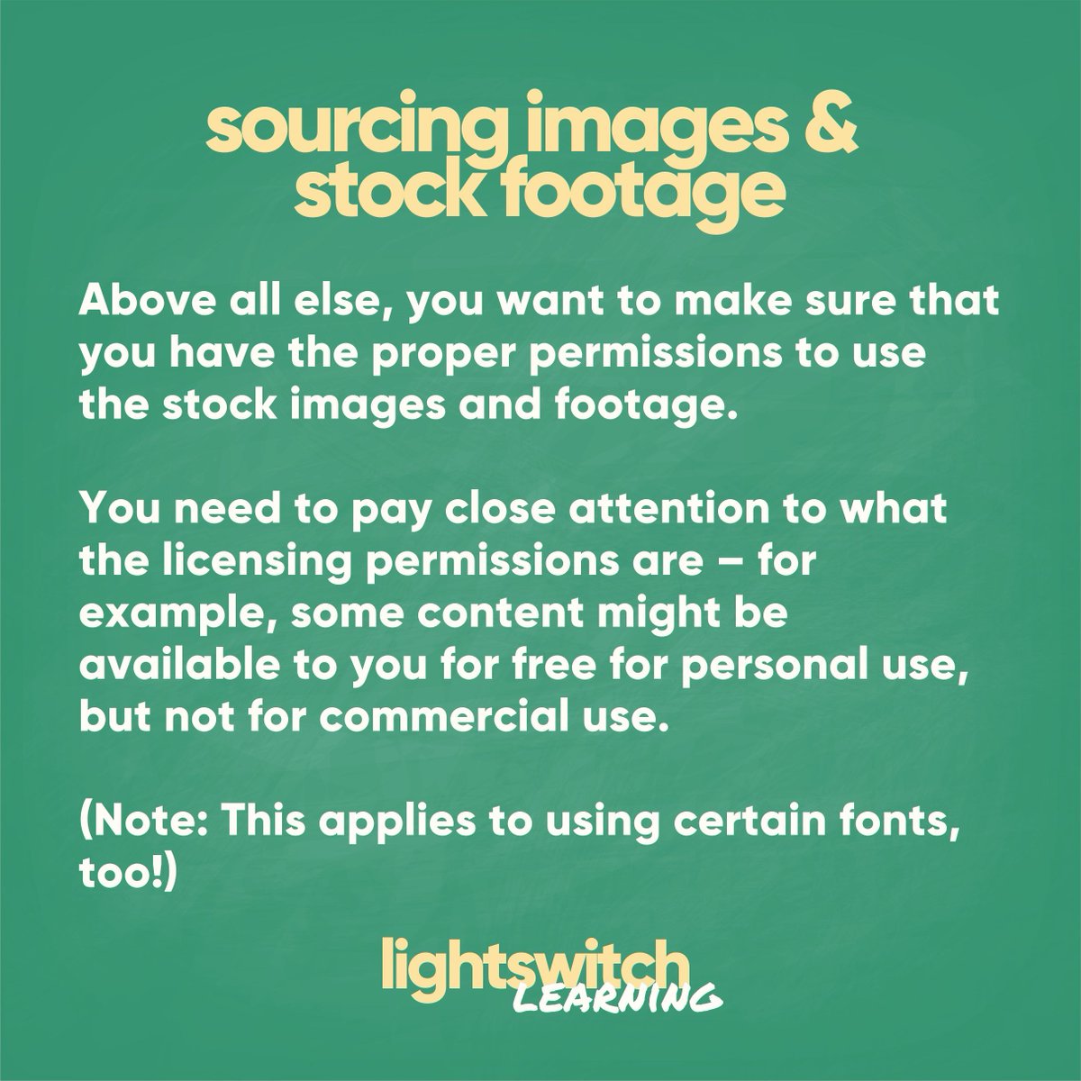 lightswitchbiz's tweet photo. Stock imagery and footage can be great tools to create awesome videos for your company when shooting original content isn’t an option.

Learn more: https://t.co/zPVu1kADlf 

#videopartner #creativepartner #videoagency #stockfootage https://t.co/wfnyTHYsFJ