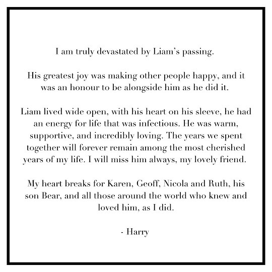 OT5Dailys's tweet photo. Harry Styles' words to Liam Payne. https://t.co/GNuAPUaiLW
