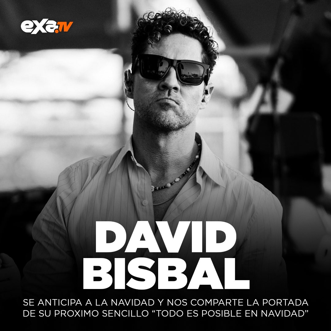 exatv's tweet photo. ✨Oigan exanautas 🚀✨
Quería comentarles que nuestro amigazo #DavidBisbal ha anunciado la portada de su próximo sencillo “Todo es posible en Navidad” 🎄
Y estamos muy emocionados de que ya sea el 15 de noviembre 😱✨
#exa #exatv #exanews #exanautas #davidbisbal #todoesposibleennavidad #pop #popenespañol #musica #navidad