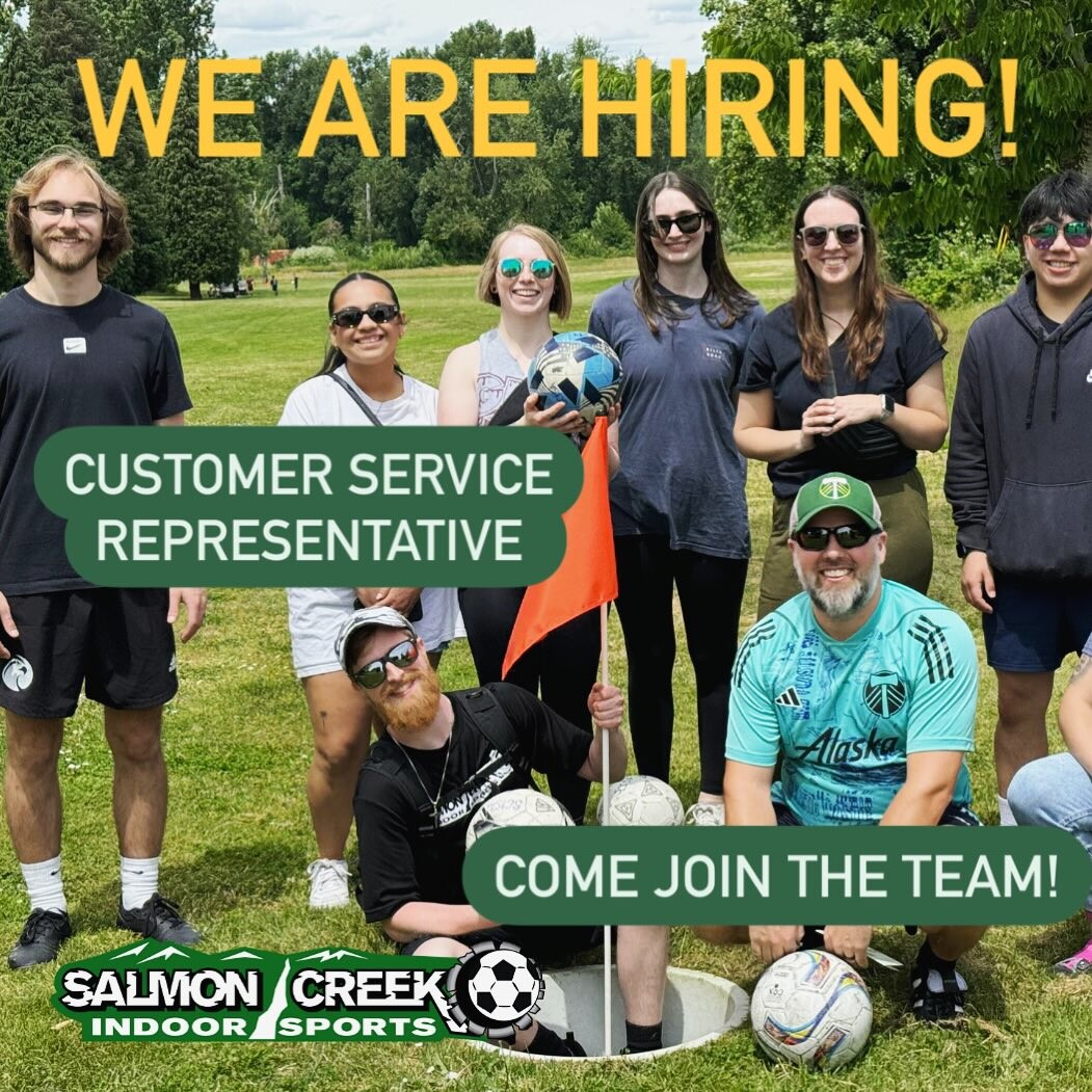 🎉 Exciting opportunity alert! 🌟 We're on the hunt for passionate Customer Service Representatives to join our amazing team! If you love helping others and want to be part of a dynamic environment, we want to hear from you! Apply now at scsoccerarena.com! 💼✨