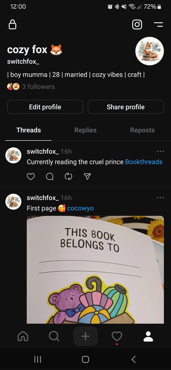 I am also on threads for those who don't have blue sky 🥰