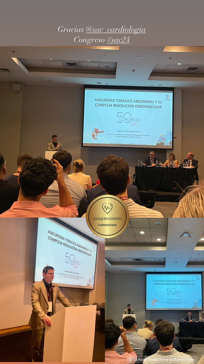 Gracias a #sac24 por permitirme participar en el congreso de cardiología!!! 
Viernes 14:00 📌 #tavi #tavr en accesos alternativos
