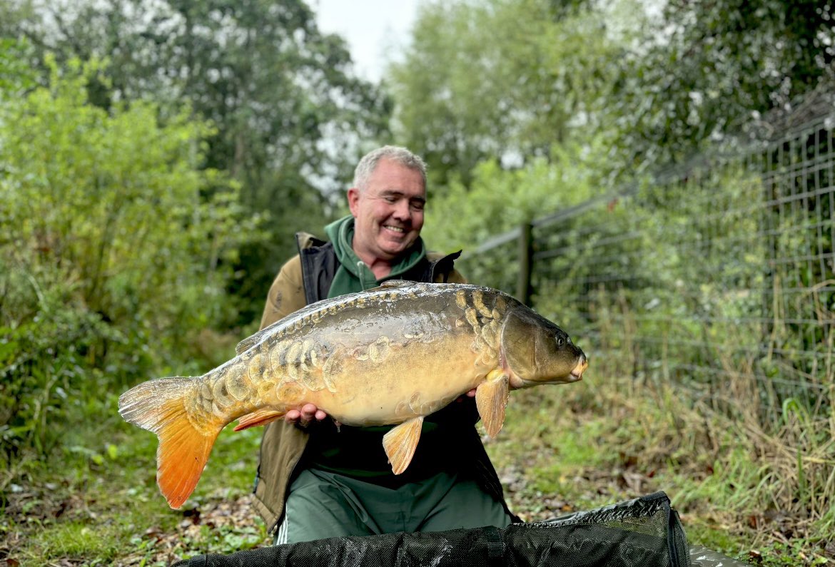 Smile says it all… they don’t come much better than that beautiful mirror. Taken a few weeks ago on a <a href="/mistralbaitsUK/">Mistral Baits</a> team social at linbrook fishery.