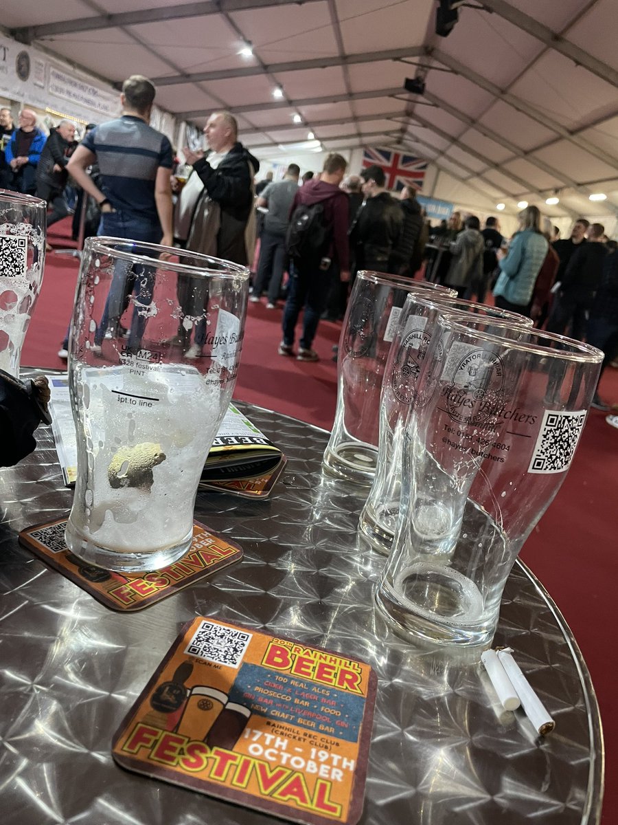 Had a great night at <a href="/RainhillBeer/">Rainhill Beer Festival</a> Festival this evening . Some fantastic beers on offer. Easy for round 2 tomorrow night.
