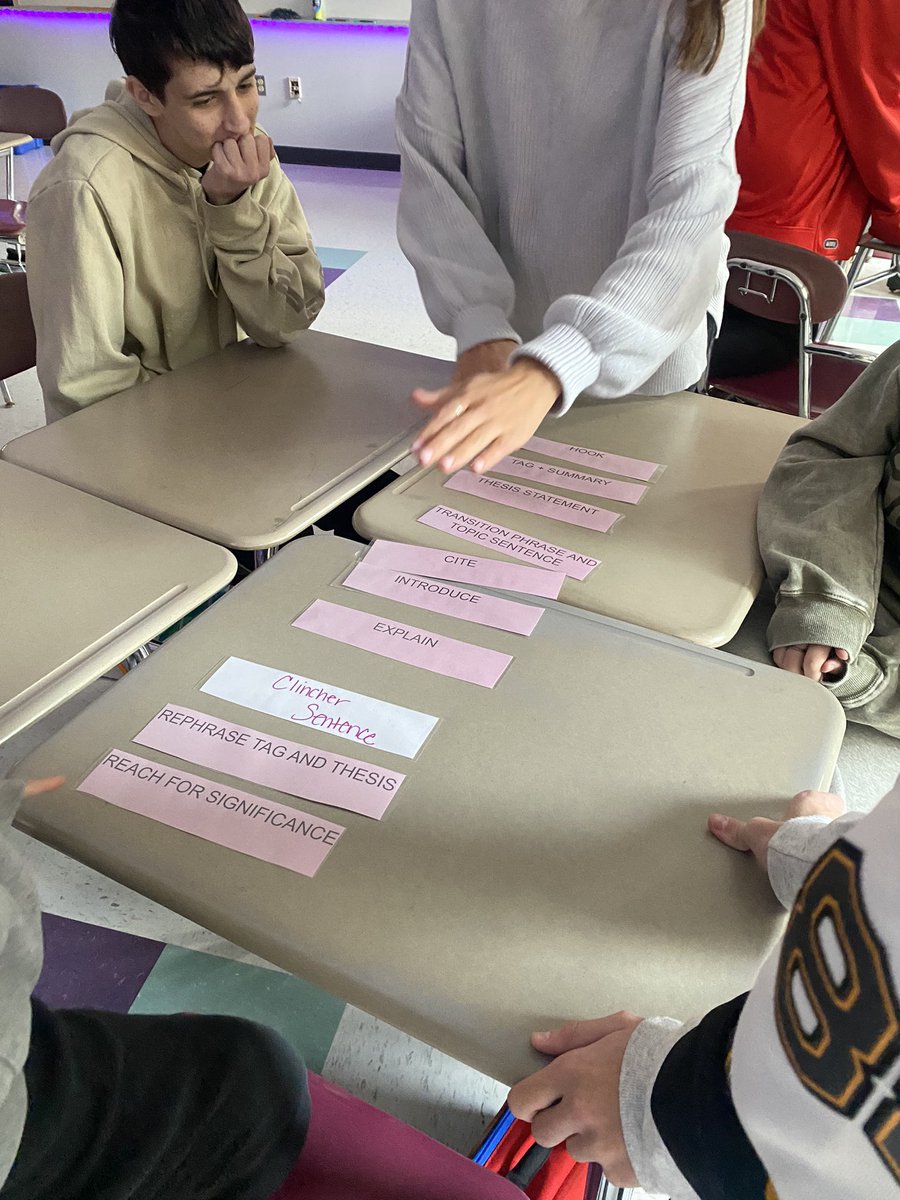 Miss Ashley &amp; Mrs. Botelho’s students were actively engaged in a writing review - essential essay components. They are ready to write! <a href="/HansonMiddleMA/">Hanson Middle School</a> <a href="/WH_Super/">Jeff Szymaniak</a> @gmferrojr