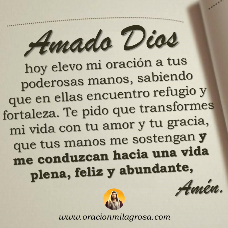 oracion_milagro's tweet photo. ORACIÓN A LAS MANOS DE DIOS PARA MEJORAR TU VIDA: Haz esta bella oración para pedirle a DIOS que sus manos milagrosas sean obrando en tu vida, que se lleven el dolor, la ansiedad y que te concedan paz, salud, milagros y prosperidad 🙏

Haz esta oración en: https://t.co/iKl8yTM57N