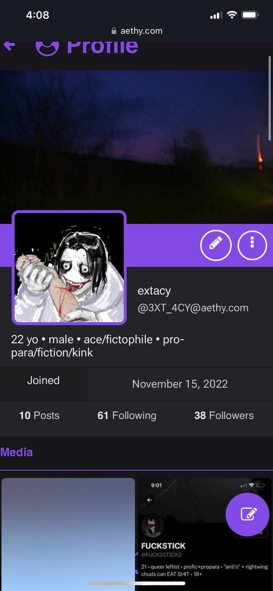 FUCK2STICK2's tweet photo. follow me hereeeeeee this app is literal dogshit and only getting worse https://t.co/JJj8ZpvBpk