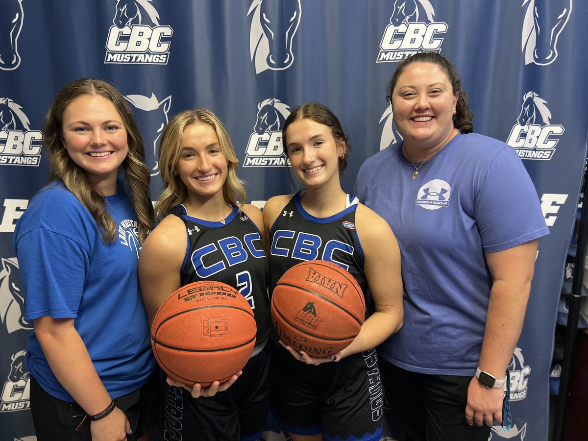 The twins had a great visit to CBC back in September!
Thank you <a href="/cbcwbball/">Lady Mustangs Basketball</a> for an official offer to both <a href="/SteeleJade71632/">Jade Steele</a> and <a href="/DestrySteele22/">Destry Steele</a> 🏀