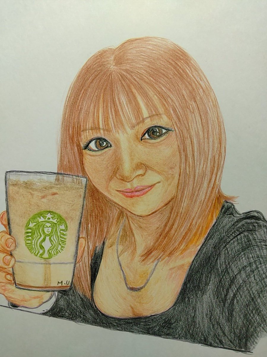 MINTSPEC、Miiさん、描いてみた、part198
🎨Off、Miiさん🎨
…カップ下手すぎ😅ですが雰囲気で😂
次回、MiiさんYouTube生配信は10/20（日)予定🎶
#みんとらいぶ
#MINTSPEC　#Mii　#色鉛筆画
#模写　#似顔絵　#イラスト
#イラスト好きな人と繋がりたい
#YouTubeライブ配信
今日も、頑張って👍