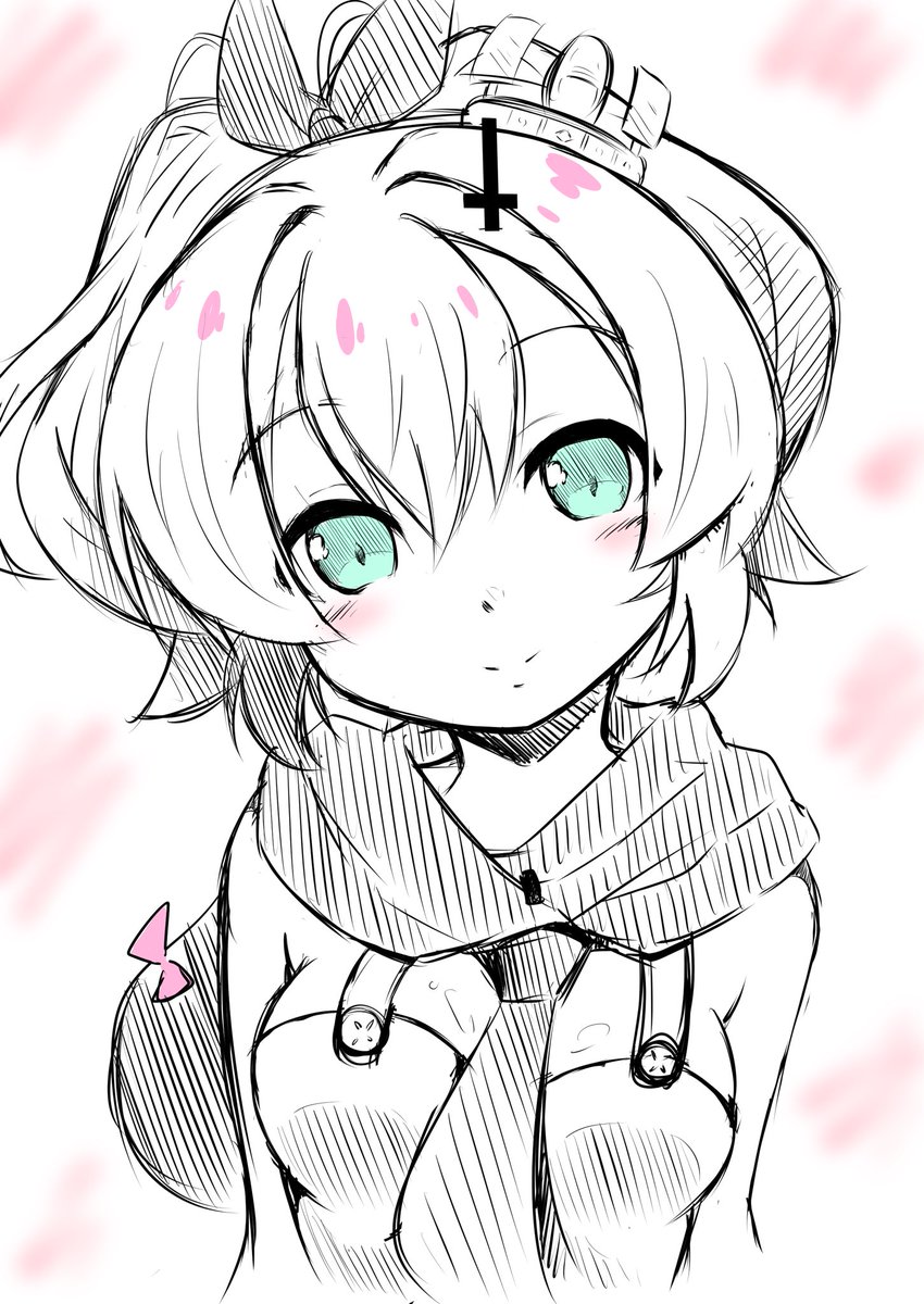 アズレン「おはよございます。朝のお絵描きジャベリン。本日もがんばっぺさ〜!#アズールレーン」|misoピエロ@C101お疲れ様でした！のイラスト