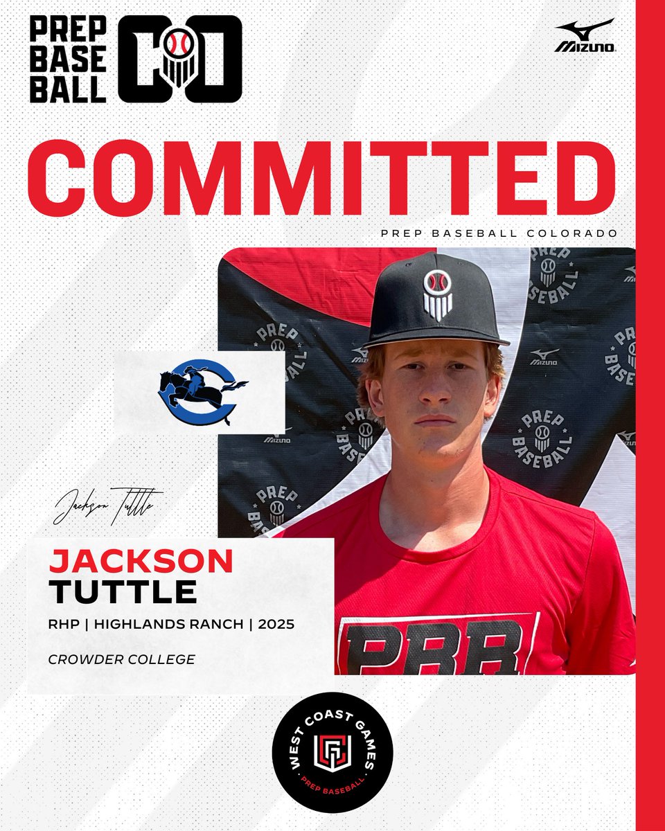 Prep Baseball Colorado (@prepbaseball_co) on Twitter photo ๐จ๐๐๐๐๐๐๐๐๐๐ ๐๐๐๐๐๐จ
'25 RHP Jackson Tuttle (Highlands Ranch) has announced his commitment to Crowder College.
๐ค: loom.ly/RLsQQ3c | <a href="/jacksontuttle50/">Jackson Tuttle</a> ๐จ๐๐๐๐๐๐๐๐๐๐ ๐๐๐๐๐๐จ
'25 RHP Jackson Tuttle (Highlands Ranch) has announced his commitment to Crowder College.
๐ค: loom.ly/RLsQQ3c | <a href="/jacksontuttle50/">Jackson Tuttle</a>