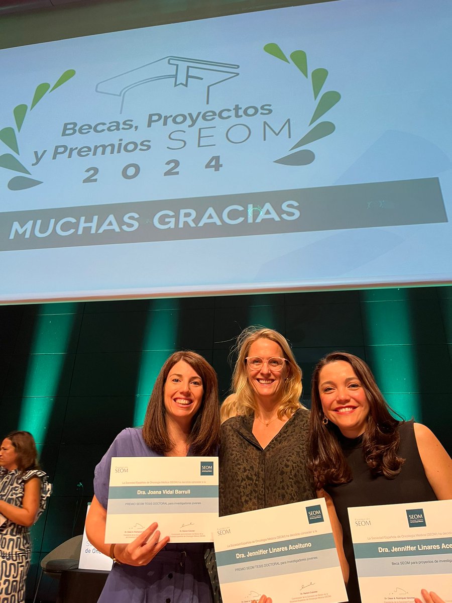Muchas gracias <a href="/_SEOM/">SEOM</a> por el PREMIO SEOM TESIS DOCTORAL para investigadores jóvenes y FELICIDADES a todos los premiados en las becas <a href="/_SEOM/">SEOM</a> de este año, en especial a <a href="/JLinaresA/">Jenniffer Linares</a>, un orgullo compartir tus éxitos!