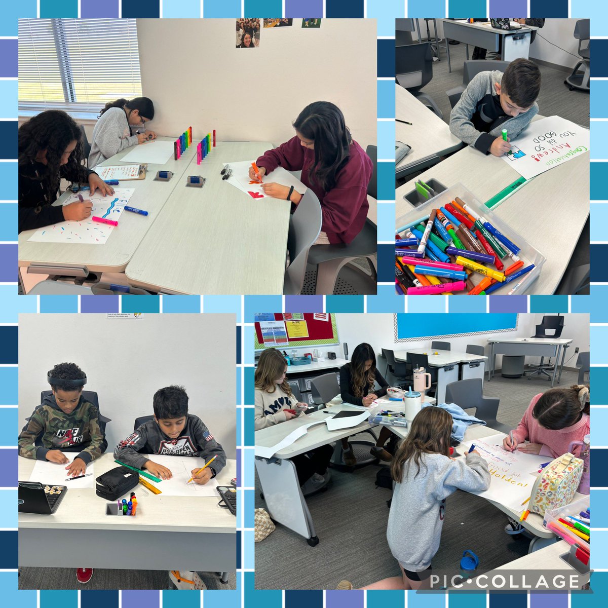 Our awesome 6th grade Hope Squad students worked hard today on personalized posters for our Hays Life Skills students, congratulating them on a job well done at their bowling Special Olympics! 
<a href="/ProsperHaysMS/">Hays Middle School</a> 
<a href="/HopeSquads/">Hope Squad</a> 
<a href="/ProsperISD/">Prosper ISD</a>