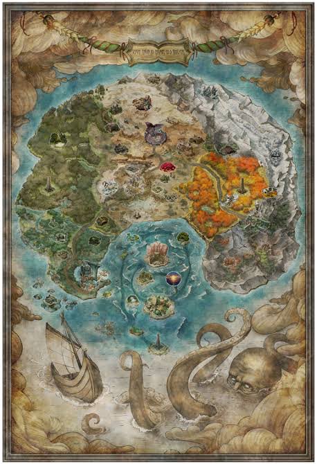 araharu823's tweet photo. @AudGee122 OK but my current obsession is Metaphor, a game by the Persona people. Its fantasy world map looks like this: https://t.co/qd4zDuTkEZ