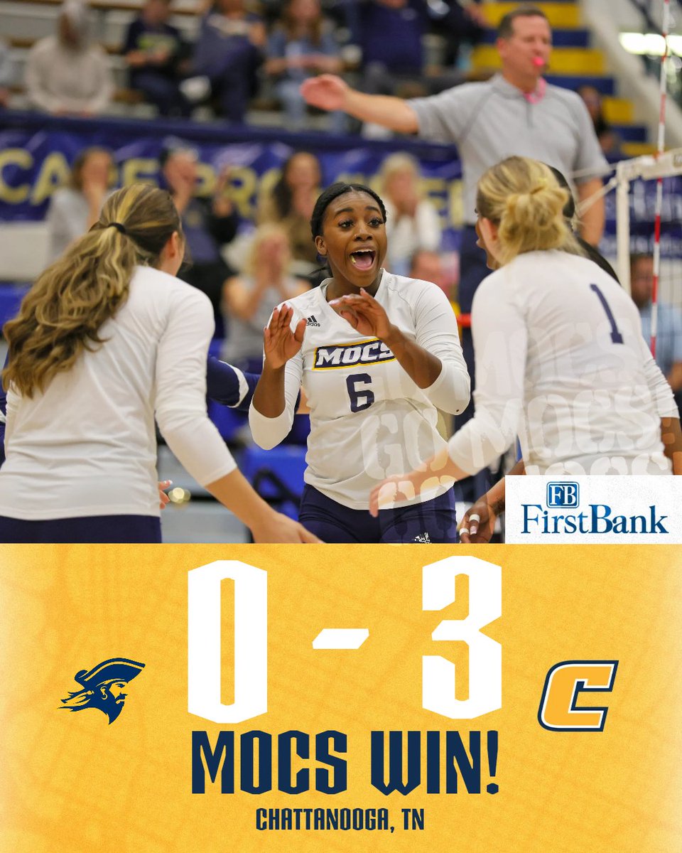 GoMocsVB's tweet photo. Back to Back to Back.🤩
Mocs win the rivalry match 3-0 against ETSU! https://t.co/8uNPPYezEi