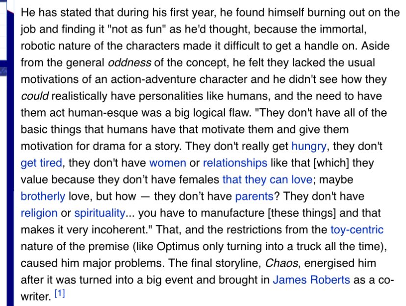virtual_nemesis's tweet photo. so obsessed with this tfwiki entry, it's incredible that someone would admit to having less creative vision than the average 14 year old fujoshi https://t.co/xqCMFrXy5Q