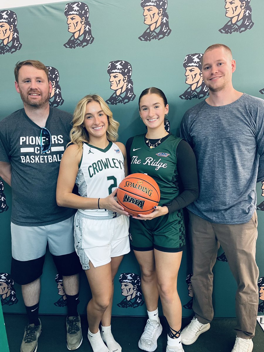 The twins had a great visit with <a href="/CRCPioneerWBB/">CRC Lady Pioneer Basketball</a> in September and are grateful for an official offer!
<a href="/DestrySteele22/">Destry Steele</a> <a href="/SteeleJade71632/">Jade Steele</a> <a href="/RonnieGrice4/">Ronnie Grice</a> <a href="/PEdmondson1/">Payton Edmondson</a>
