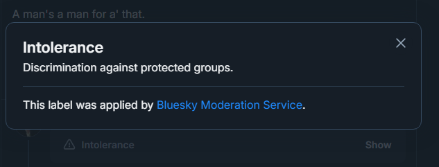Sepphoris_VT's tweet image. If you're heading to BSky just to be hateful, homophobic, transphobic, etc., you're not welcomed by the people there, OR by the site.

This is what will *quickly* happen to your your account.

(Removed info because I don't want to spread their vile "truths").

#bluesky