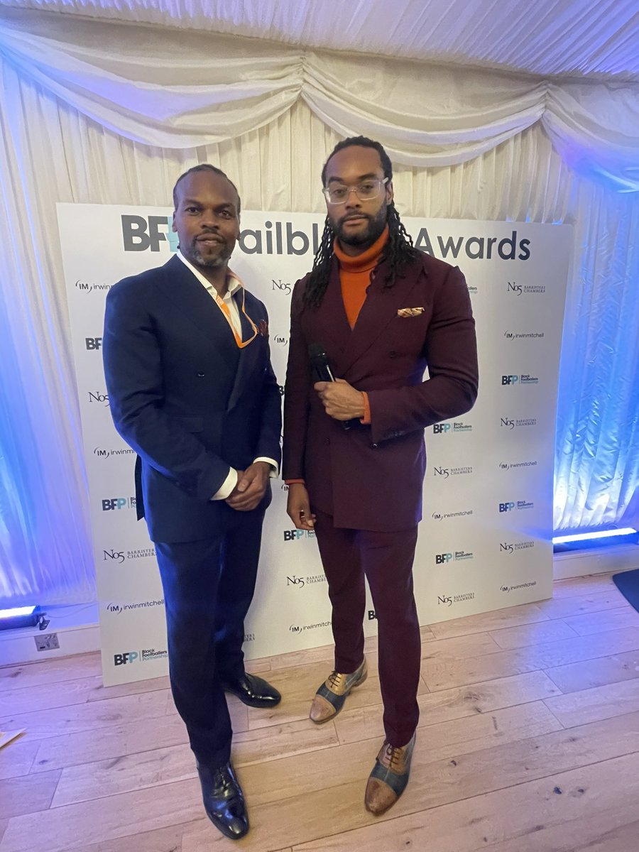 Pablo Blackwood (@pablo_bee) on Twitter photo Always a pleasure catching up with <a href="/AntoineSpeaker/">Antoine Allen</a> ! Over the years we have crossed paths at events. From Grenfell related events at <a href="/QPR/">QPR FC</a> to <a href="/FootieBlackList/">Football Black List</a> now tonight at <a href="/bfporg/">Black Footballers Partnership</a> Trailblazer awards. Hosted by <a href="/BellRibeiroAddy/">Bell Ribeiro-Addy MP</a> 🙌🏾staff blessed and keep representing 🤝🏾 #BHM Always a pleasure catching up with <a href="/AntoineSpeaker/">Antoine Allen</a> ! Over the years we have crossed paths at events. From Grenfell related events at <a href="/QPR/">QPR FC</a> to <a href="/FootieBlackList/">Football Black List</a> now tonight at <a href="/bfporg/">Black Footballers Partnership</a> Trailblazer awards. Hosted by <a href="/BellRibeiroAddy/">Bell Ribeiro-Addy MP</a> 🙌🏾staff blessed and keep representing 🤝🏾 #BHM
