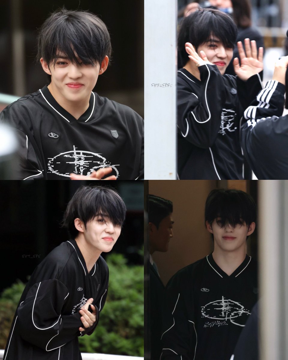 cscthnkr's tweet photo. seungcheol today… oh why is he so cute 🥹🖤 https://t.co/I1ocgAPPsC