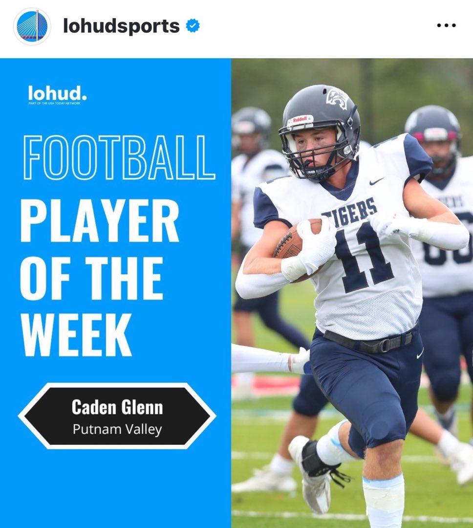 Caden Glenn | 2029 | TE/H | Davidson Football (@cadeng_) on Twitter photo Thank you to everyone who voted for me! Thank you <a href="/lohudsports/">lohud sports</a> for this honor.
<a href="/CoachElsasser/">Coach Elsasser</a> <a href="/jerryflora1/">jerry flora</a> <a href="/PutnamValleyCSD/">PutnamValleySchools</a> <a href="/pvhs_athletics_/">Putnam Valley Athletics</a> @PRZCaleb <a href="/FaMSportsVF/">FaM Sports New York Varsity</a> <a href="/DirectRays/">Ray Gallagher 🇺🇸</a> Thank you to everyone who voted for me! Thank you <a href="/lohudsports/">lohud sports</a> for this honor.
<a href="/CoachElsasser/">Coach Elsasser</a> <a href="/jerryflora1/">jerry flora</a> <a href="/PutnamValleyCSD/">PutnamValleySchools</a> <a href="/pvhs_athletics_/">Putnam Valley Athletics</a> @PRZCaleb <a href="/FaMSportsVF/">FaM Sports New York Varsity</a> <a href="/DirectRays/">Ray Gallagher 🇺🇸</a>