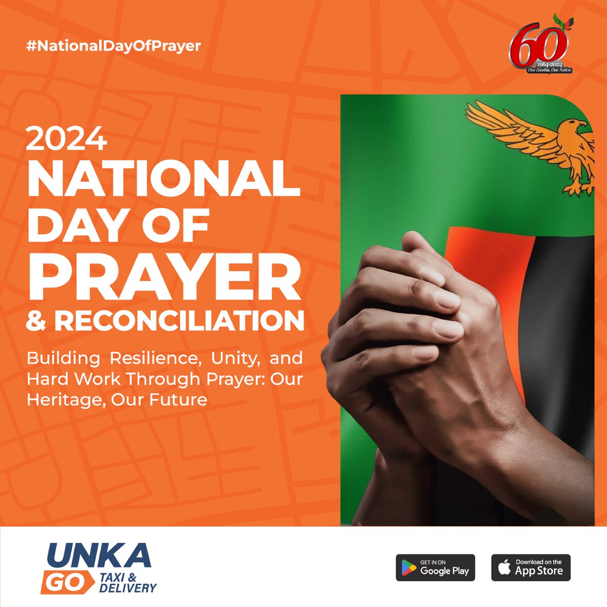 unka_go's tweet photo. 🧡 Go local and go everywhere with Unka-Go.🇿🇲🚕🇿🇲

#HappyNationalDayOfPrayer #UnkaGo #Zambia #Taxi #Delivery #Food https://t.co/onywkTEkca