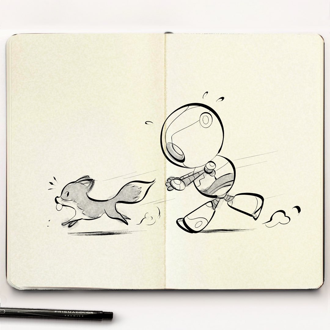 myinkcorner's tweet image. #TheWildRobot #Inktober