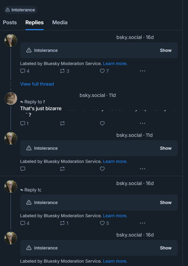 Sepphoris_VT's tweet image. If you're heading to BSky just to be hateful, homophobic, transphobic, etc., you're not welcomed by the people there, OR by the site.

This is what will *quickly* happen to your your account.

(Removed info because I don't want to spread their vile "truths").

#bluesky