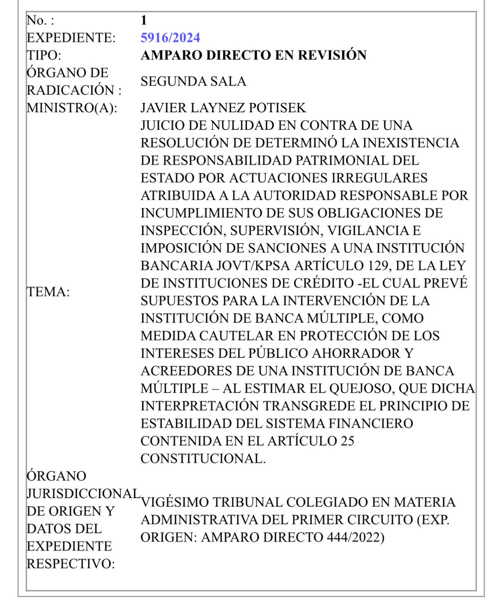 YM87B's tweet photo. ❌

La Segunda Sala de la SCJN no determinó eso.

Como lo dice el propio comunicado, el ADR se DESECHÓ bajo el argumento de que no había argumentos de constitucionalidad que analizar en ese caso (ojo aquí abogados de la CNBV).

La ministra tuvo que haber debatido que SÍ había argumentos de constitucionalidad para entrarle al fondo del asunto.

Los argumentos de su comunicado son de fondo, no de procedencia.