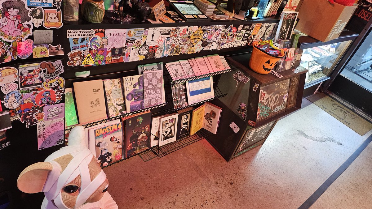 itsratnest's tweet photo. oh baby u better believe im trying to bring thr indie comix n zines section back. https://t.co/TzOI7v1AXw