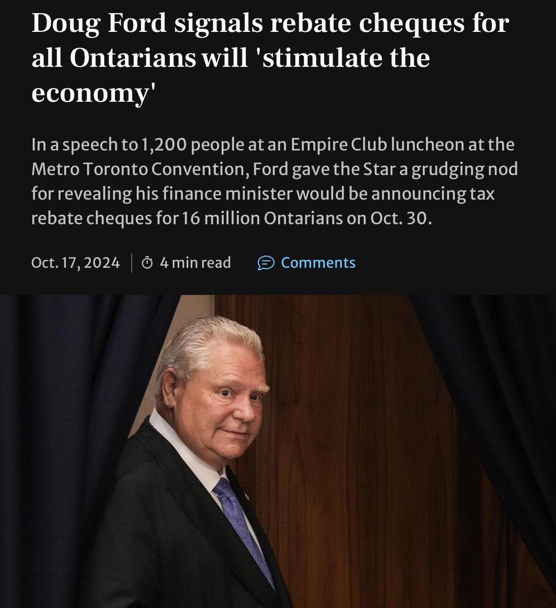 raghu_venugopal's tweet photo. Why would Ford Conservatives dish away $3.2 billion that could go to hiring more family doctors, opening more hospital beds, re-opening ERs and reducing ER wait times? Oh yah - we have an election coming. 
https://t.co/hTrebsdpvn https://t.co/hQFsXOn9jG