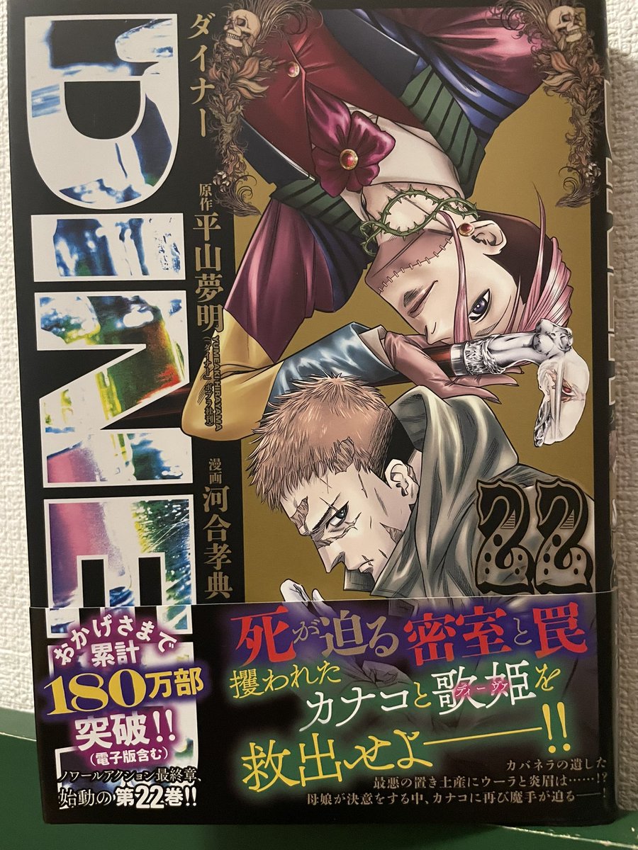 本日!平山夢明先生原作ダイナーDINER22巻発売です‼️
炎眉編衝撃の結末にて完結!そして息つく間もなく最終章開始でございます!
下にAmazonのリンクを繋げてます、よろしくお願いいたします‼️ 