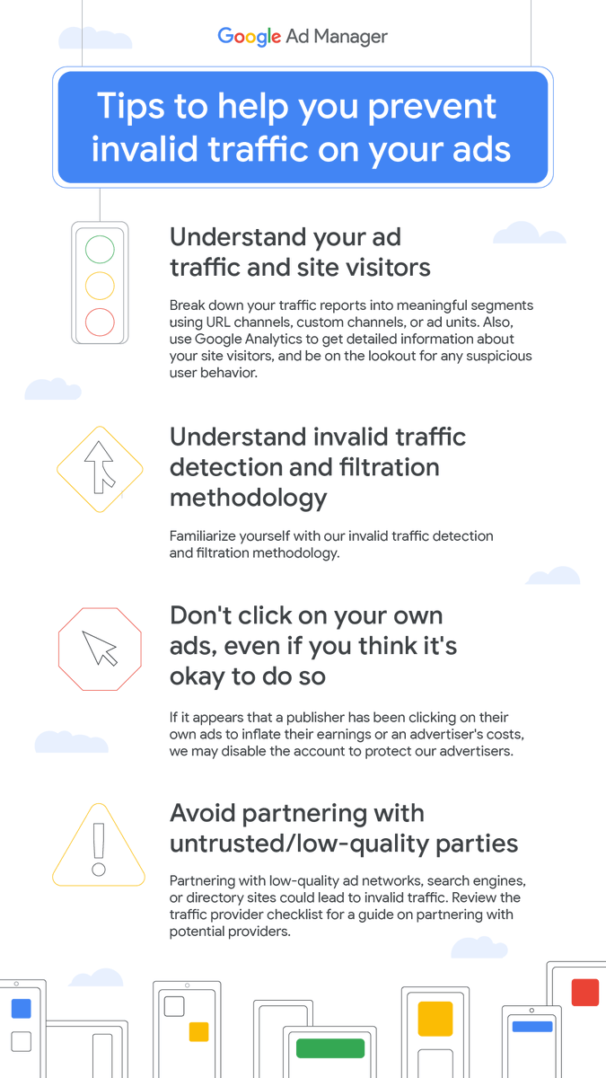GoogleAdManager's tweet photo. Protect your ad revenue from invalid clicks and impressions🛡 

Uncover key methods to prevent invalid activities and foster a thriving ad environment → https://t.co/i54nk47tjG https://t.co/TfNAHm1LYQ