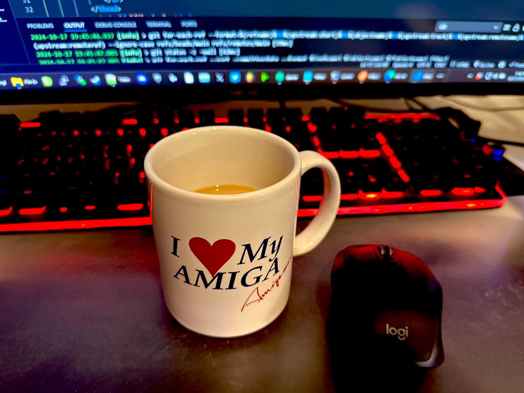 JonLorber's tweet image. Time to do some Code-ing ;) #getcode #amiga #coffee