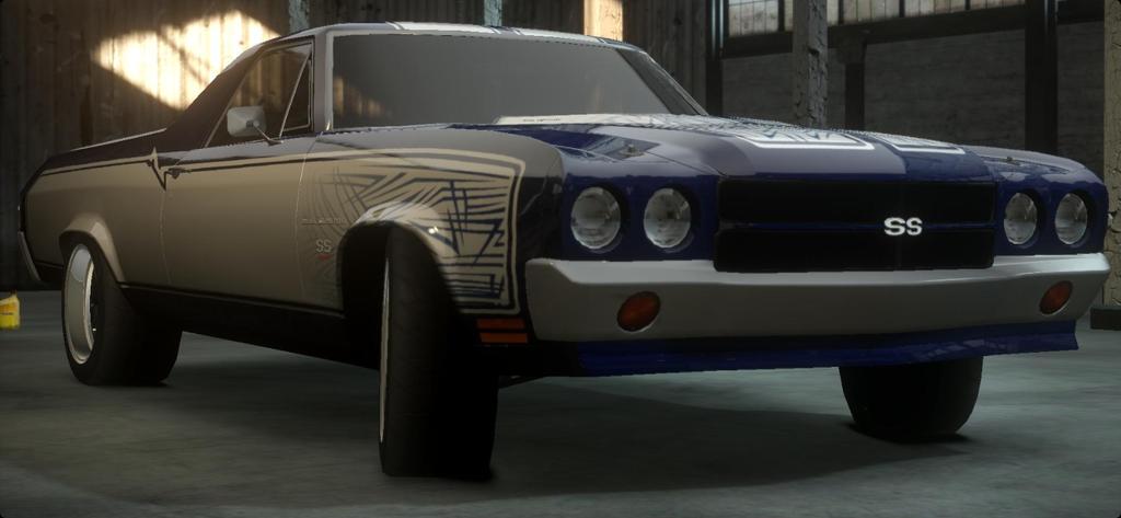 NightGuy_ST3124's tweet image. [NFS THE·RUN]より､セザール·デレオンの"シボレー エルカミーノ"｡
#NFSTR #NeedForSpeedThe·Run