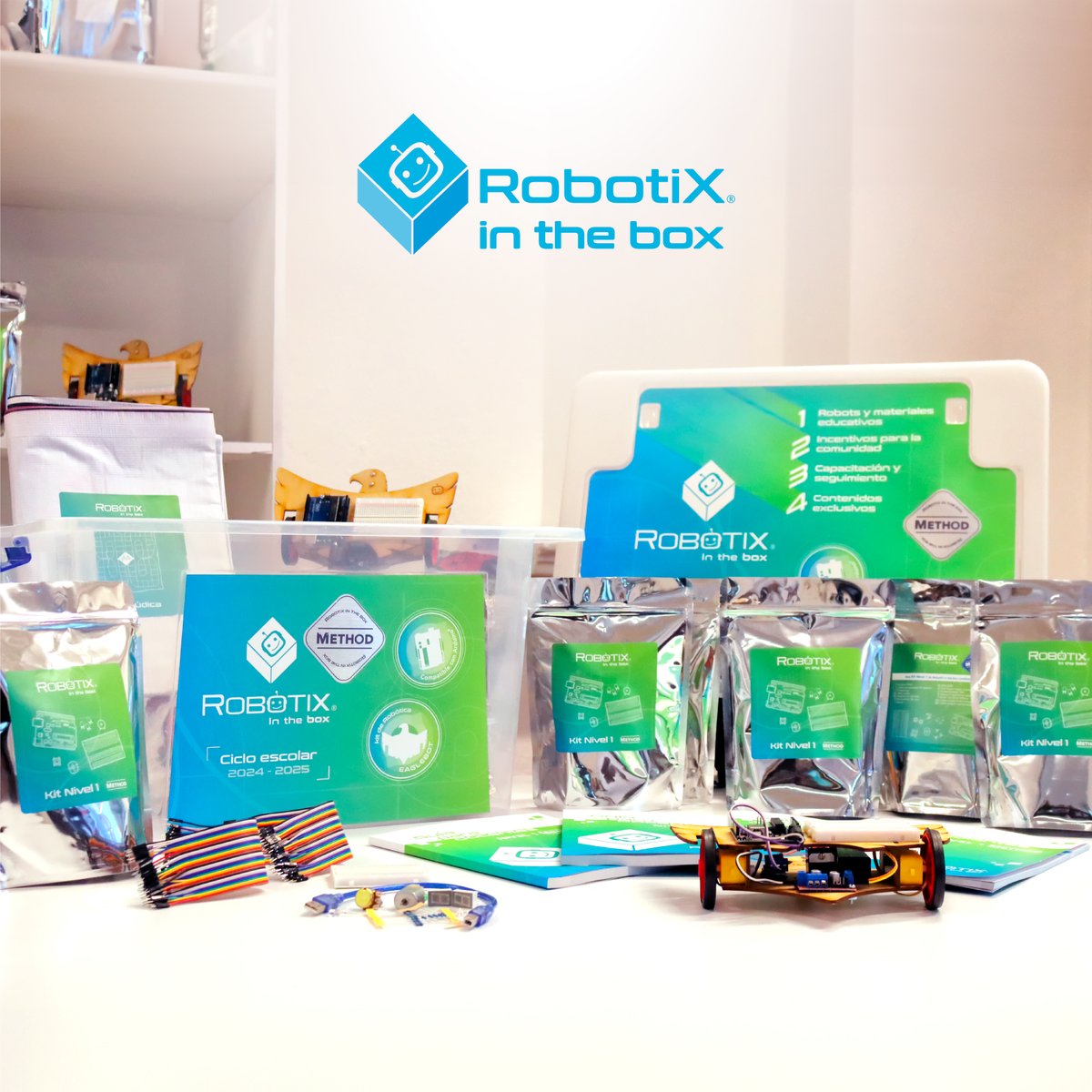 SoyRobotiX's tweet image. 🤖 RobotiX in the box es un programa educativo para estudiantes de secundaria y preparatoria que impulsa habilidades en STEM+, robótica y programación.  ¿Te gustaría implementarlo en tus clases de manera curricular? Descubre más aquí: bit.ly/3ZS9Pn9   #SoyRobotiX #STEM