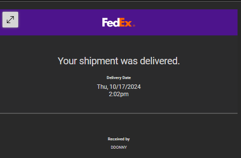 t0nech's tweet photo. @FedEx https://t.co/VHS09XgnJI