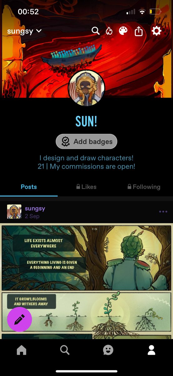 Blue sky n tumblr! I have a Cara too 
I also have a tumblr blog where I post fanart of stuff but (im not leaving )(not for now)