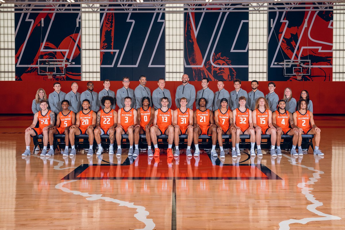 Your 2024-2025 Fighting Illini Men's Basketball team.

#Illini | #HTTO | #EveryDayGuys