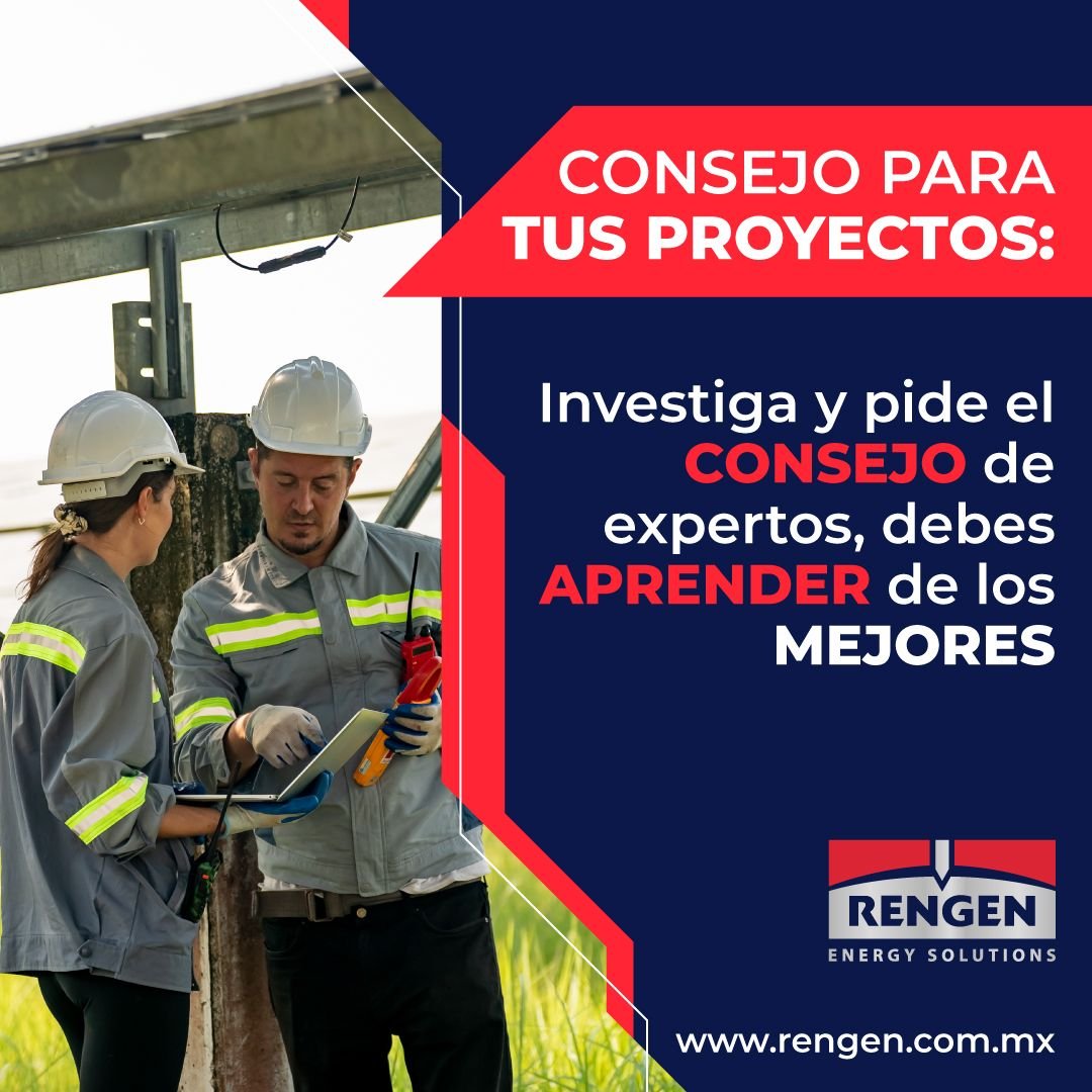 Pedir consejo a expertos y siempre investigar lo que se está haciendo en el mercado, siempre servirá para fortalecer tus proyectos.
 
#tips #proyectos #consejos #RengenPower #tipsempresariales #proyectos