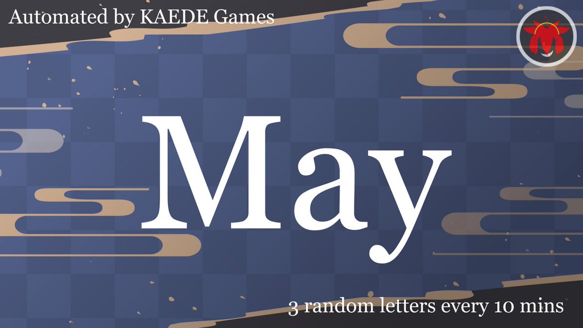 3letter_'s tweet photo. M a y https://t.co/pLIOEj4DFU