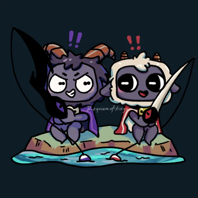 wait i need to show you guys these #cultofothelambfanart i made bc ive been playing the game and i love these funky lil guys 