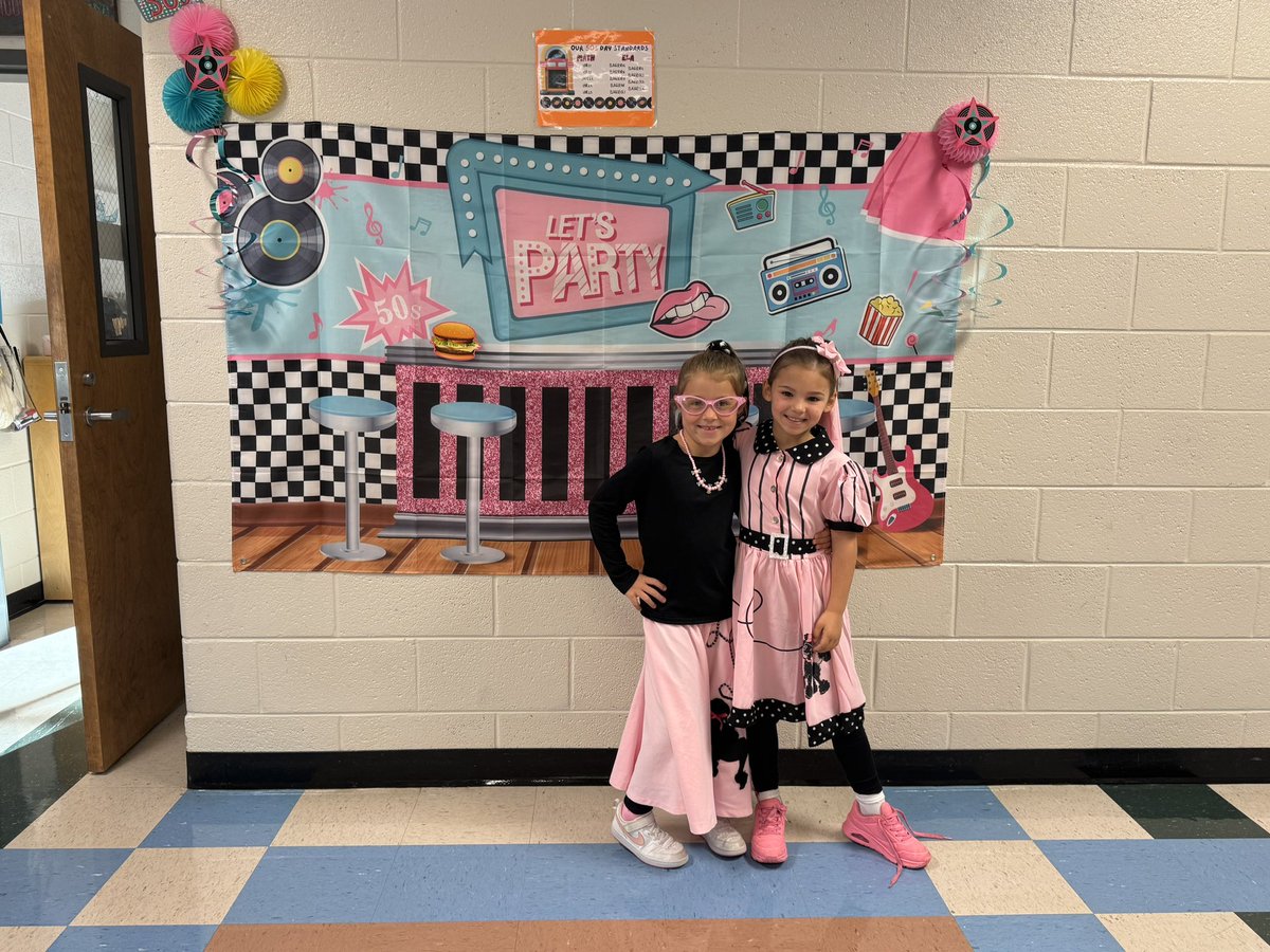 And just like that, the 50th day of school is in the books! Our 🏴‍☠️ first graders celebrated with a 50s day and had a blast! #AnchoredinLeadership 🏴‍☠️⚓️🦜☠️