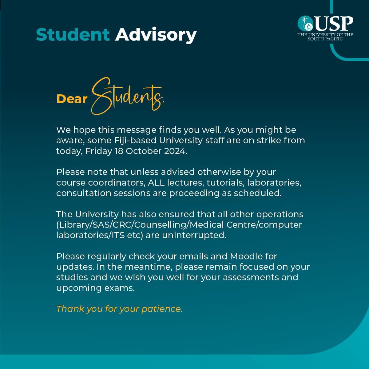 The USP Students’ Association (@uspsa_) on Twitter photo 