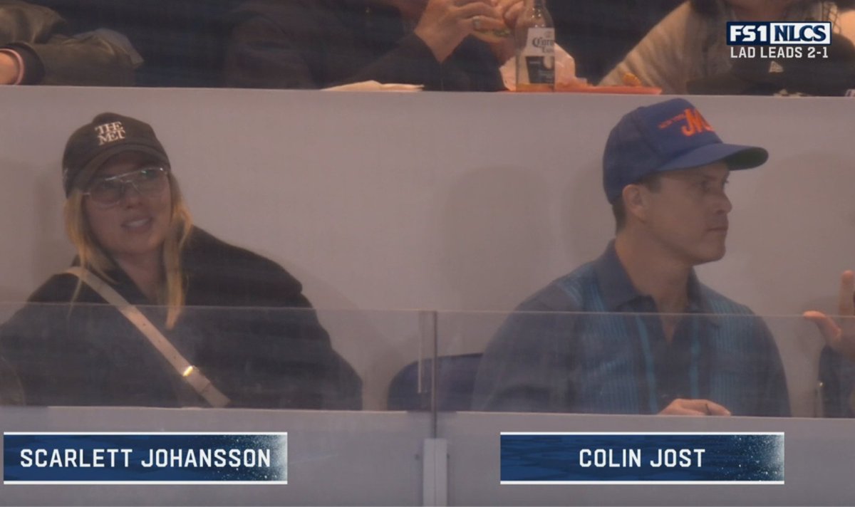 SCARLETT: I don't have a Mets hat
JOST: Just wear any hat
SCARLETT: Wait I got it